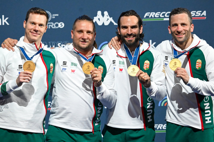 Vívó Eb - Címét megvédve aranyérmes a magyar férfi kardcsapat