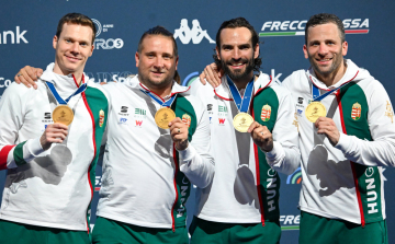 Vívó Eb - Címét megvédve aranyérmes a magyar férfi kardcsapat